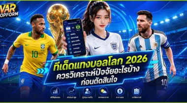 ทีเด็ดแทงบอลโลก 2026 ควรวิเคราะห์ปัจจัยอะไรบ้างก่อนตัดสินใจ
