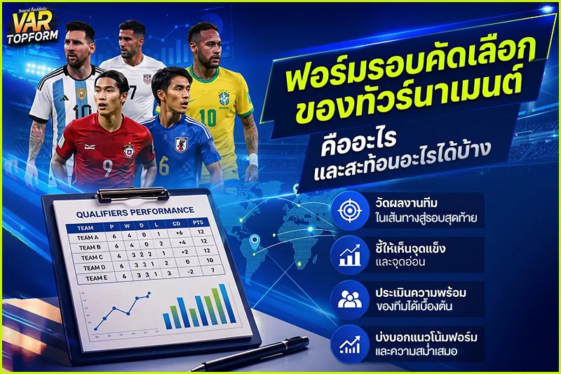 ฟอร์มรอบคัดเลือกของทัวร์นาเมนต์