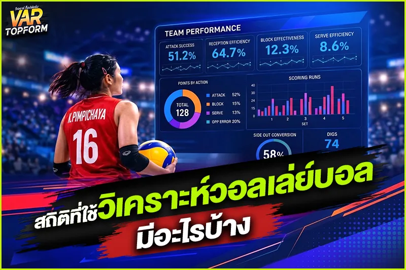 สถิติที่ใช้วิเคราะห์วอลเลย์บอล