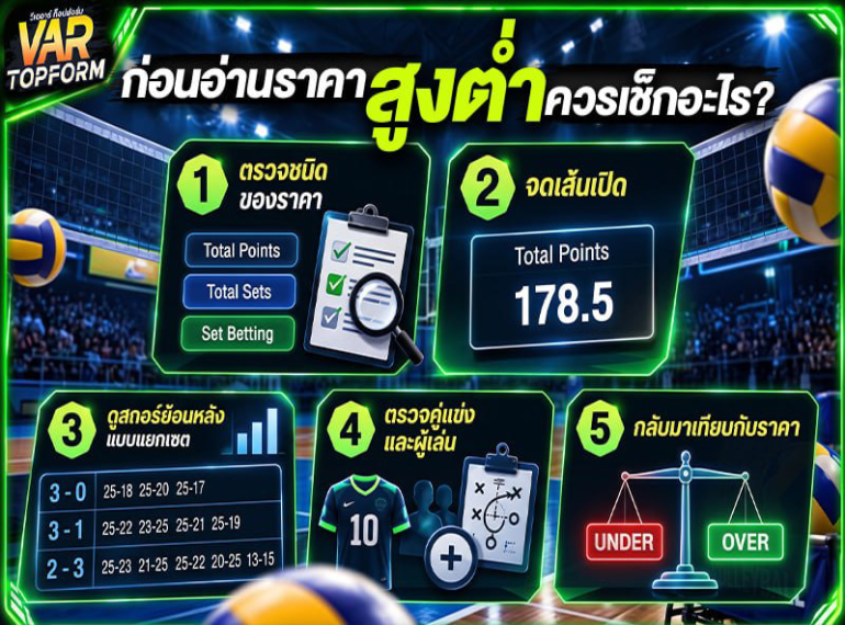 เช็กก่อนอ่านราคาสูงต่ำวอลเลย์บอล