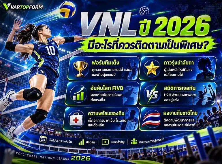 VNL ปี 2026 แนะนำข้อมูลสำคัญที่ควรติดตาม