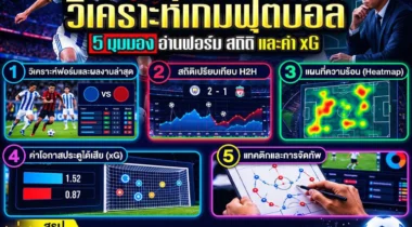 วิเคราะห์เกมฟุตบอล 5 มุมมอง พร้อมอ่านฟอร์ม สถิติ และค่า xG